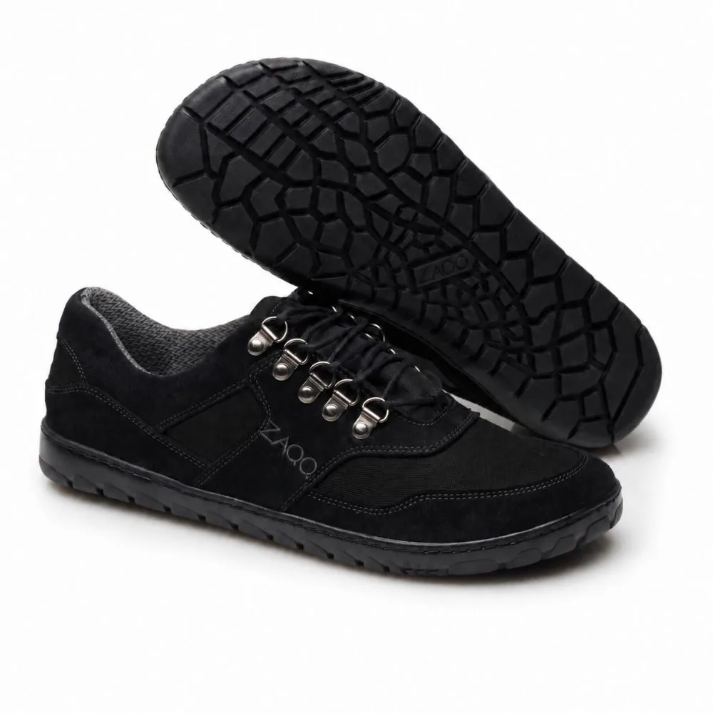 Походные полуботинки ZAQQ HIQE Low Black Waterproof, фото 2