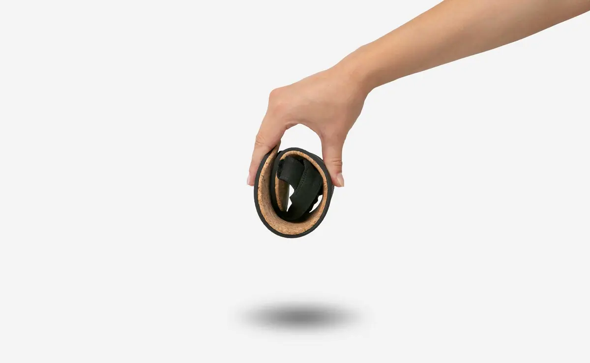 Босоногие сандалии Feelgrounds Seaside Twill — чёрный, фото 4