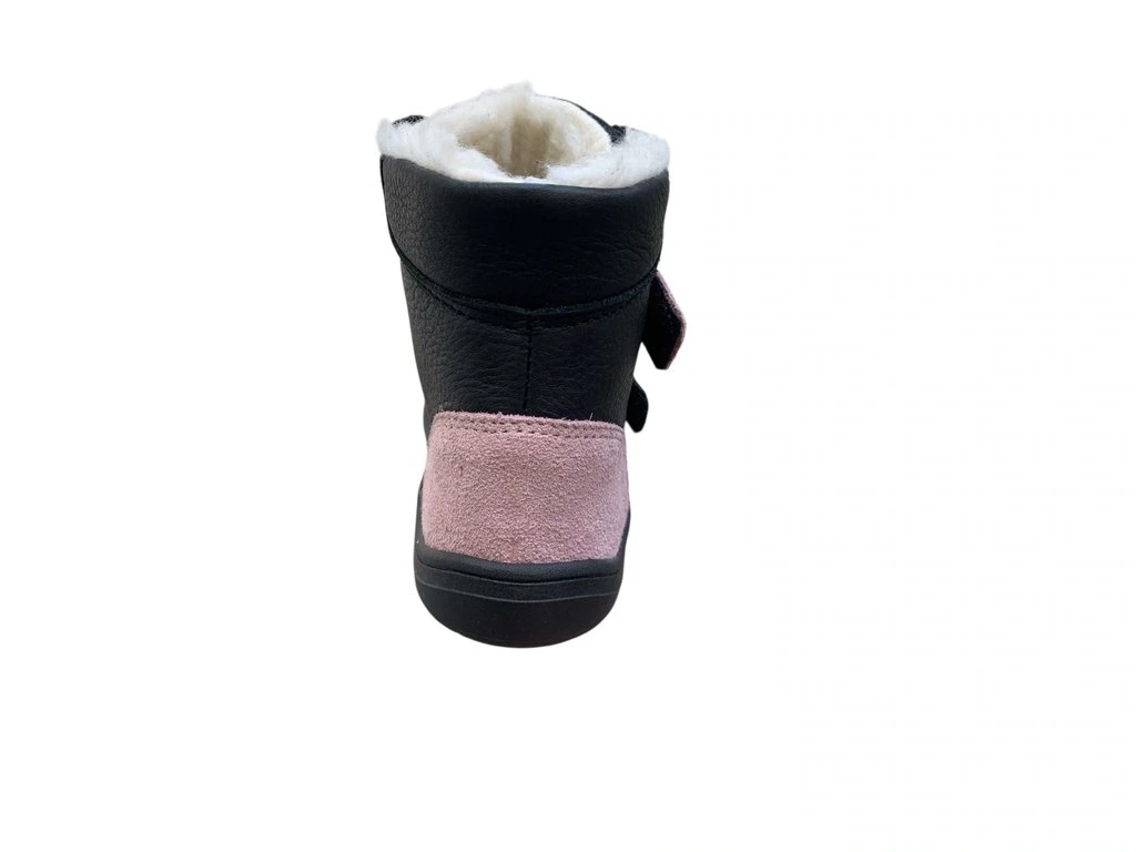 Ботинки Baby Bare Febo Winter Asfaltico — розовый, чёрный (детские), фото 4