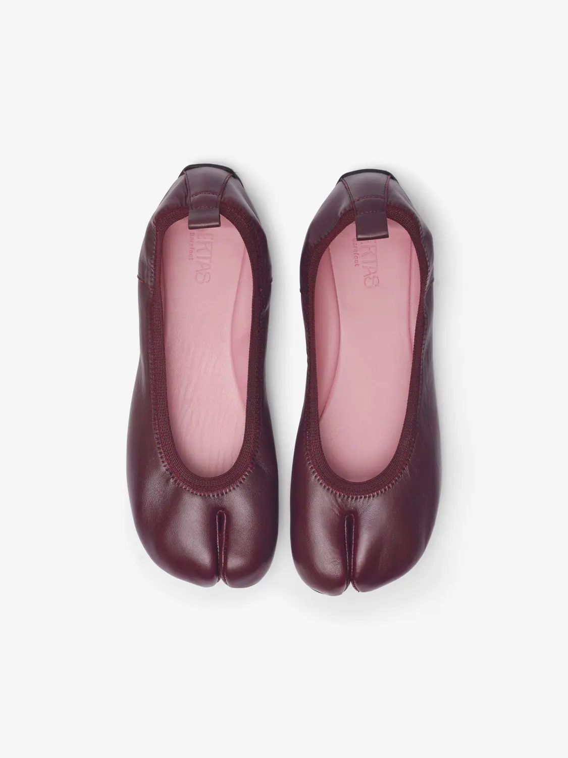 Босоногие балетки таби Libertas Barefoot Tabi — винный, фото 3