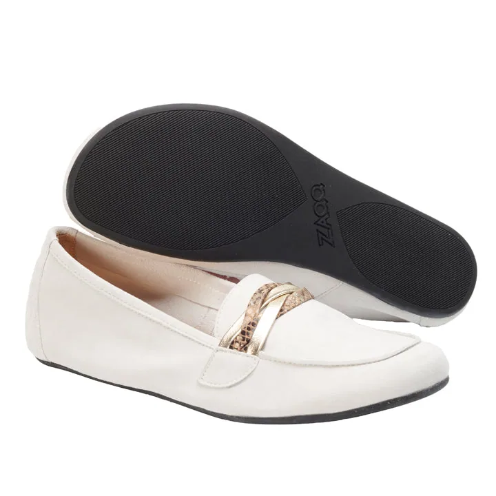Женские мокасины ZAQQ QERP White (белый цвет), фото 2