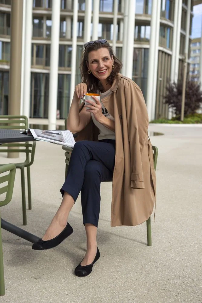 Женские балетки ZAQQ TWIST Velours Black (чёрный цвет), фото 5