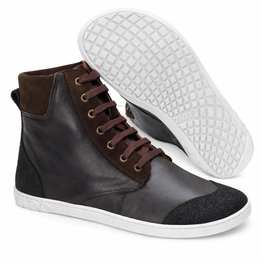Мужские кроссовки ZAQQ MINSQ Dark Brown (тёмно-коричневый цвет), фото 2