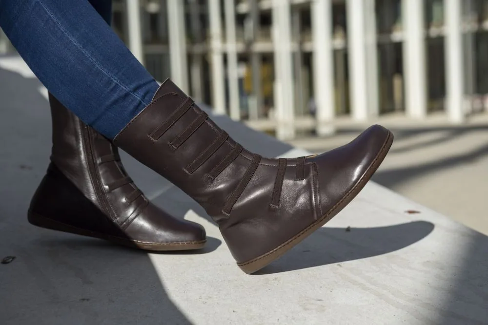 Женские ботинки ZAQQ ATTRAQT Stretch Nappa Brown (коричневый цвет), фото 20