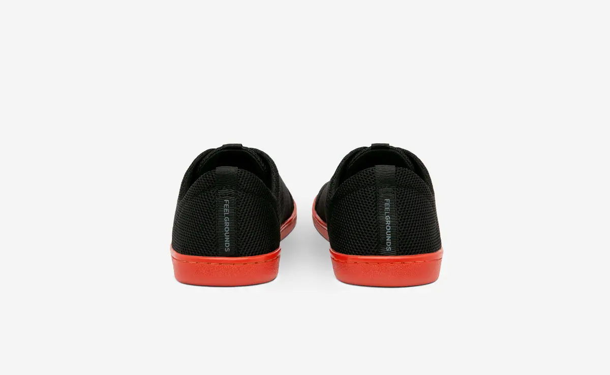 Босоногие кроссовки Feelgrounds Original Mesh — чёрный и красный, фото 5