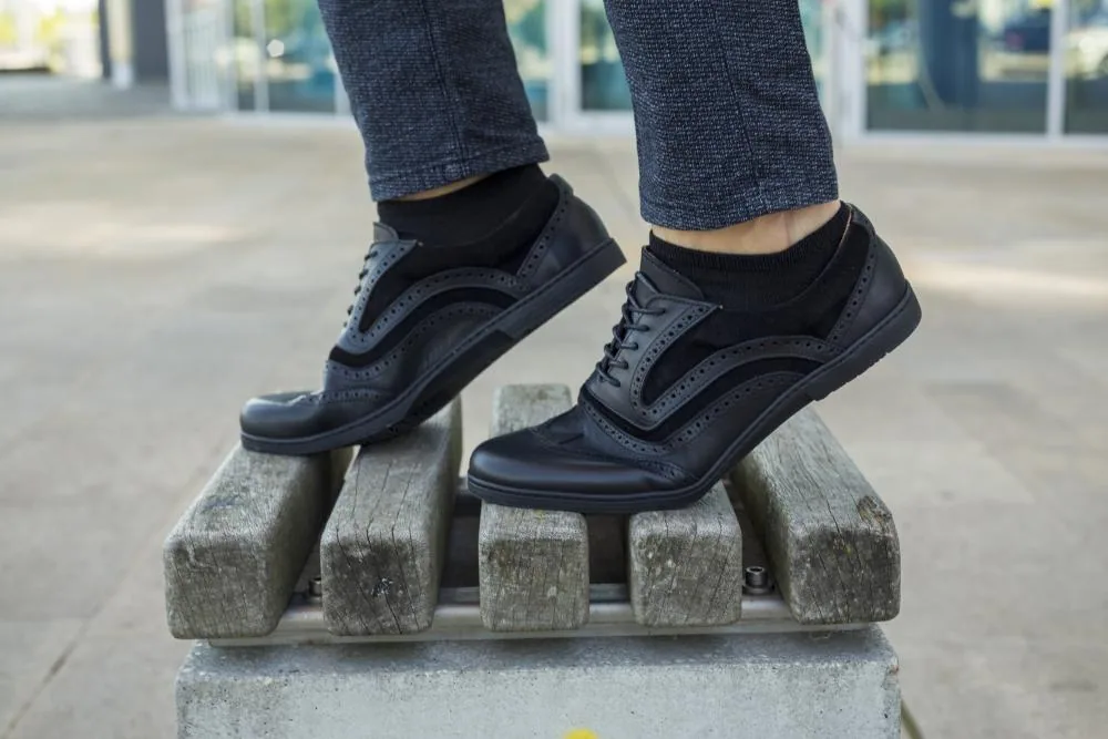 Мужские туфли ZAQQ BRIQ Brogue Deep Black (чёрный цвет), фото 16